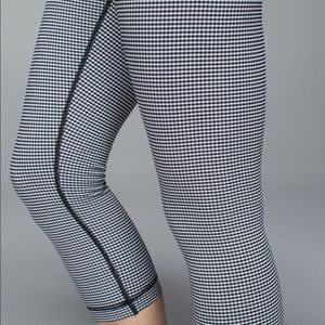 Lululemon Wunder Under Crop II Gingham Leggings